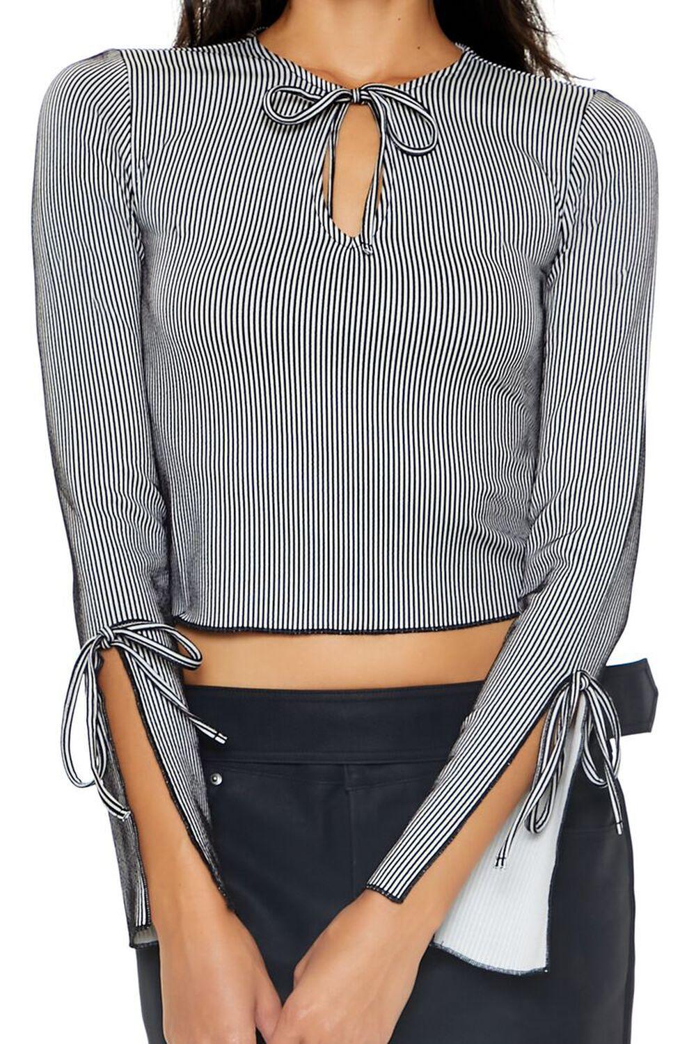 Tie-Front Keyhole Crop Top | Forever 21 Product Image