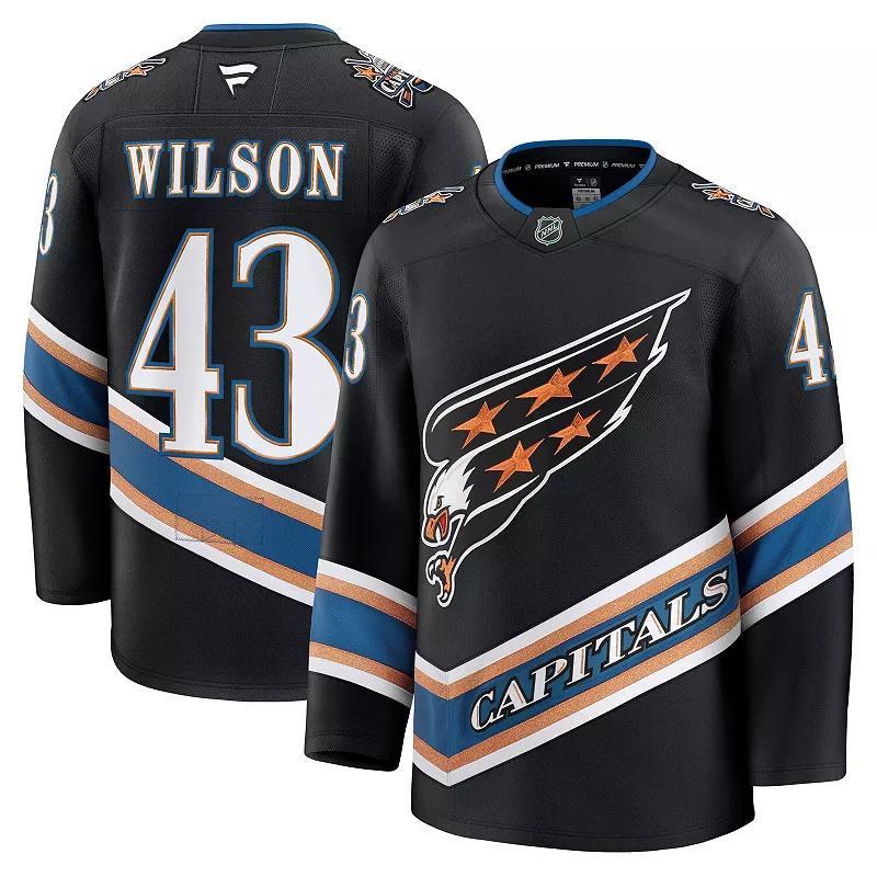 Mens Fanatics Tom Wilson Washington Capitals Alternate 50th Anniversary Premium Jersey Product Image