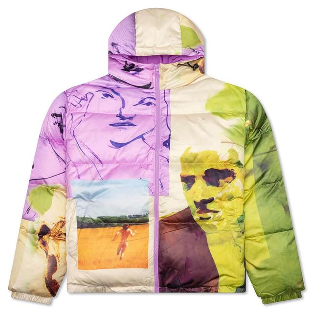 Printed Shiny Puffer - Multi Male Product Image