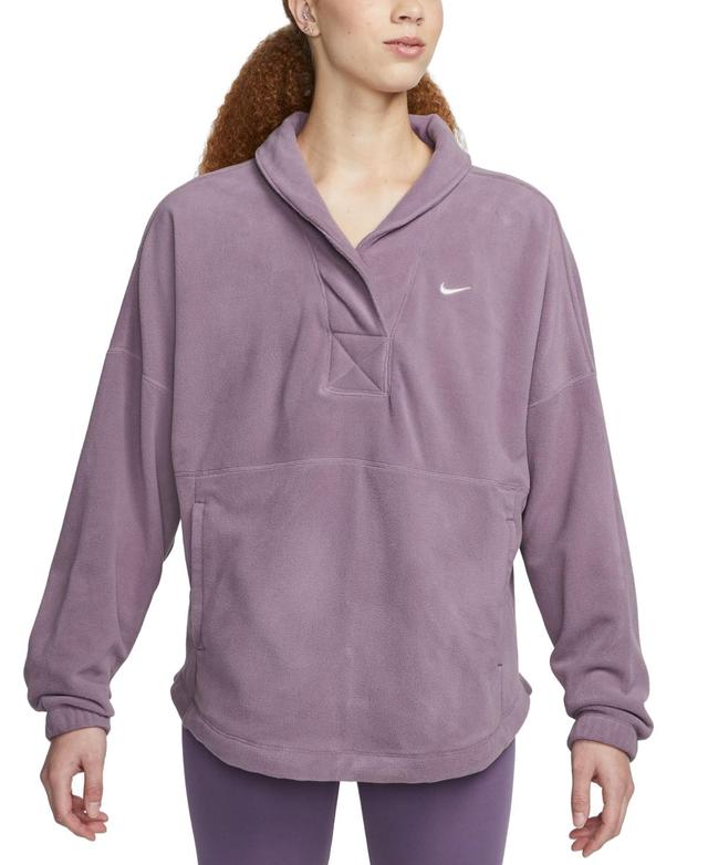 Nike Womens Therma-fit One Long-Sleeve Top - Pale Ivory Product Image