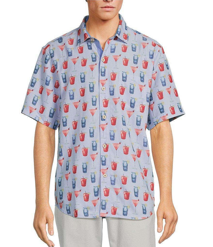 Tommy Bahama Coconut Point Red White & Cheers Short Sleeve Woven Shirt Product Image