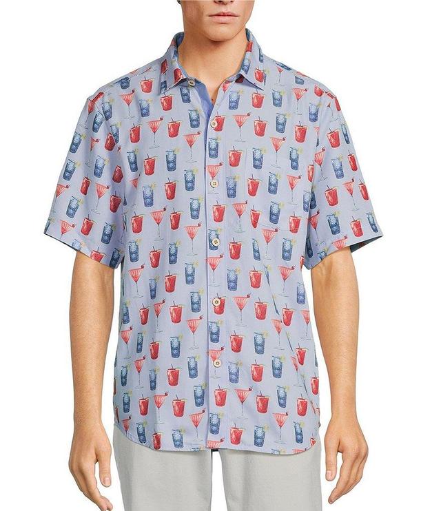 Tommy Bahama Coconut Point Red White & Cheers Short Sleeve Woven Shirt Product Image