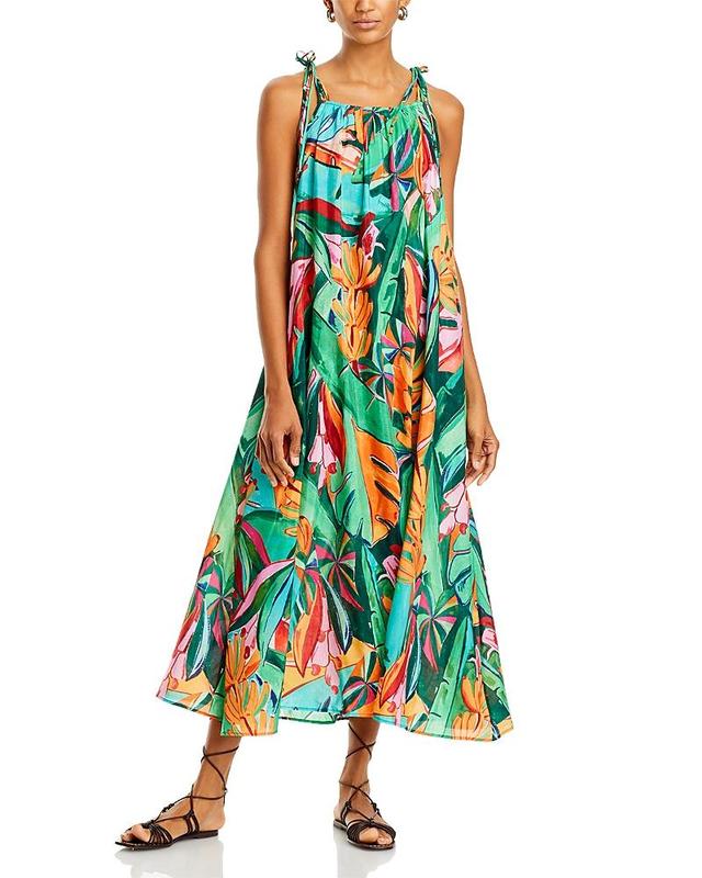 Farm Rio Banana Foliage Midi Dress Product Image