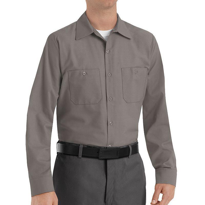 Mens Red Kap Classic-Fit Industrial Button-Down Work Shirt Product Image