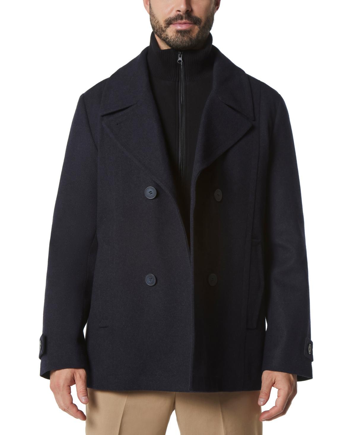 Marc New York Men's Danton Button-Front Wool Peacoat Product Image