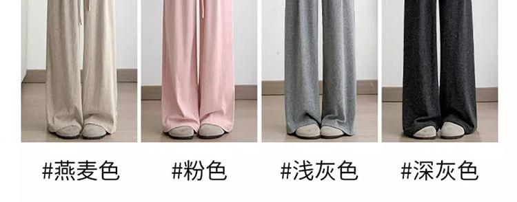 Maternity Mid Rise Striped Wide Leg Pants Product Image