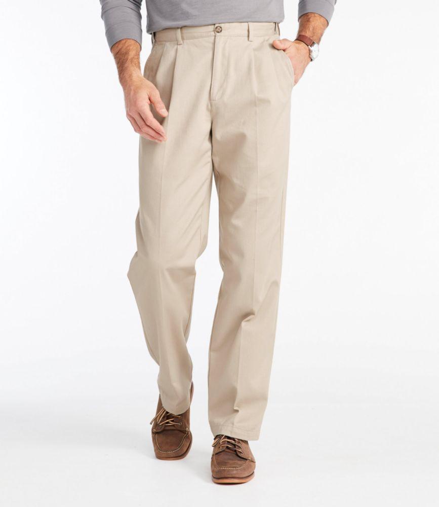 
                            Men's Wrinkle-Free Double L® Chinos, Natural Fit, Hidden Comfort, Pleated
                         Product Image