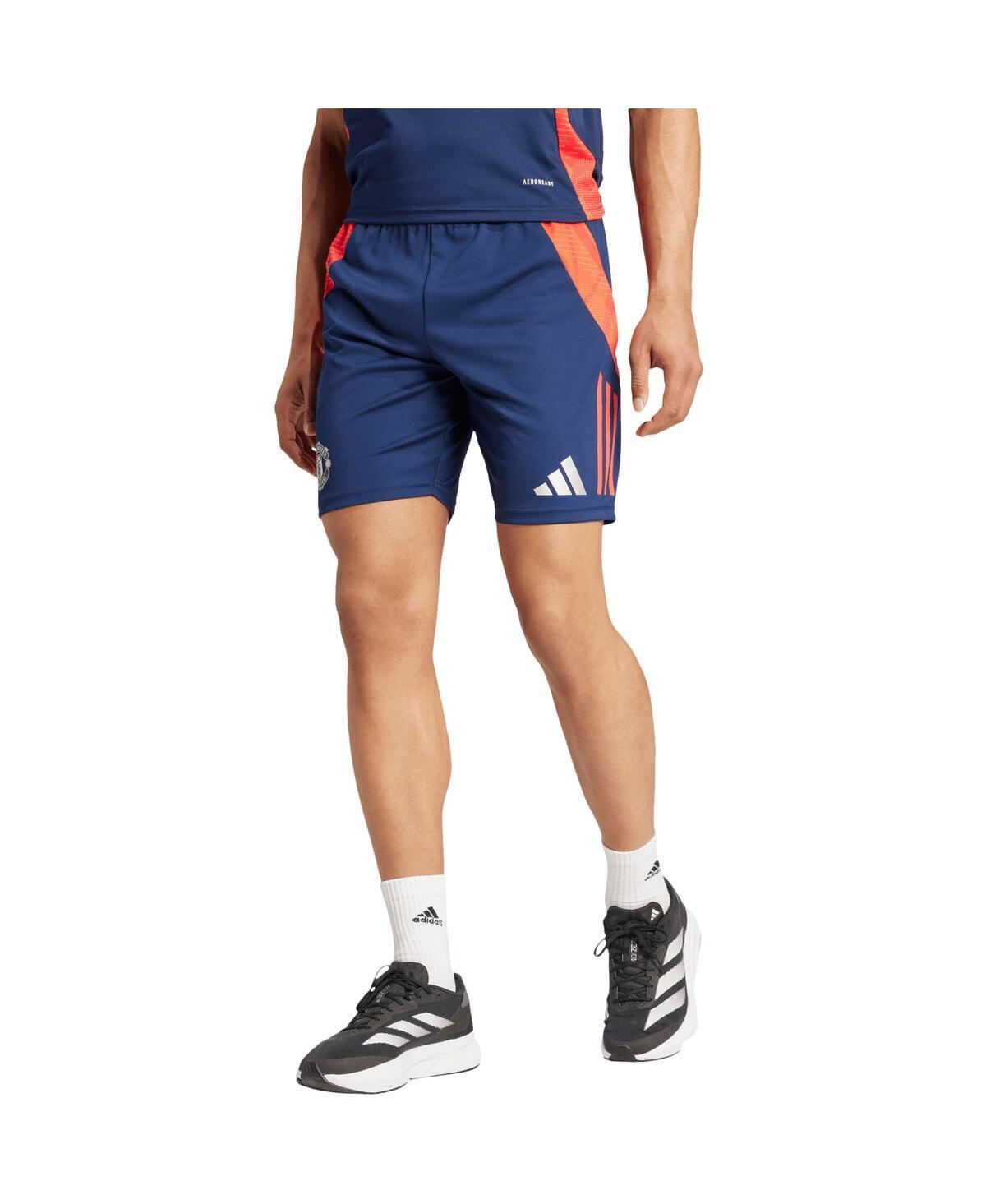 Adidas Mens Navy Manchester United Tiro 2024/25 Aeroready Training Shorts Product Image