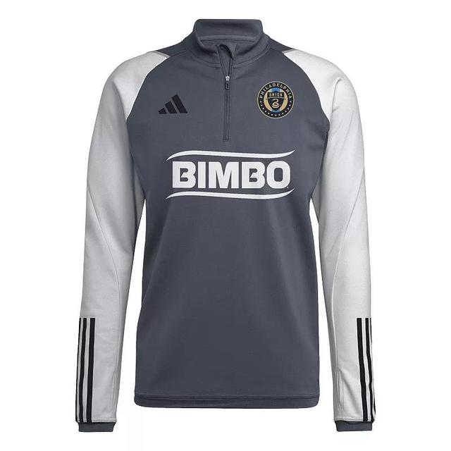 Mens adidas Gray Philadelphia Union 2024 On-Field AEROREADY Quarter-Zip Training Top Product Image