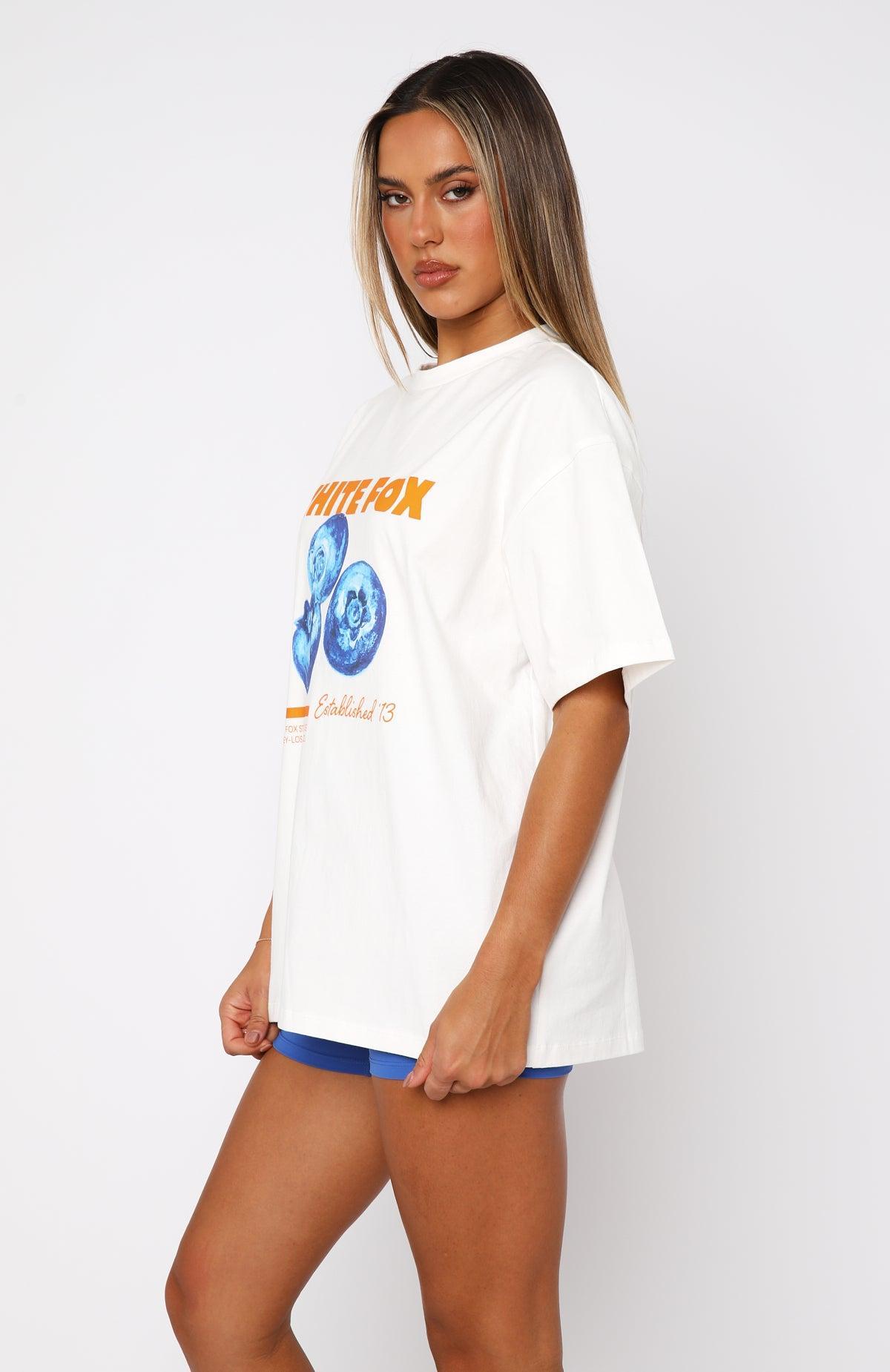 Summer Fun Oversized Tee White Product Image