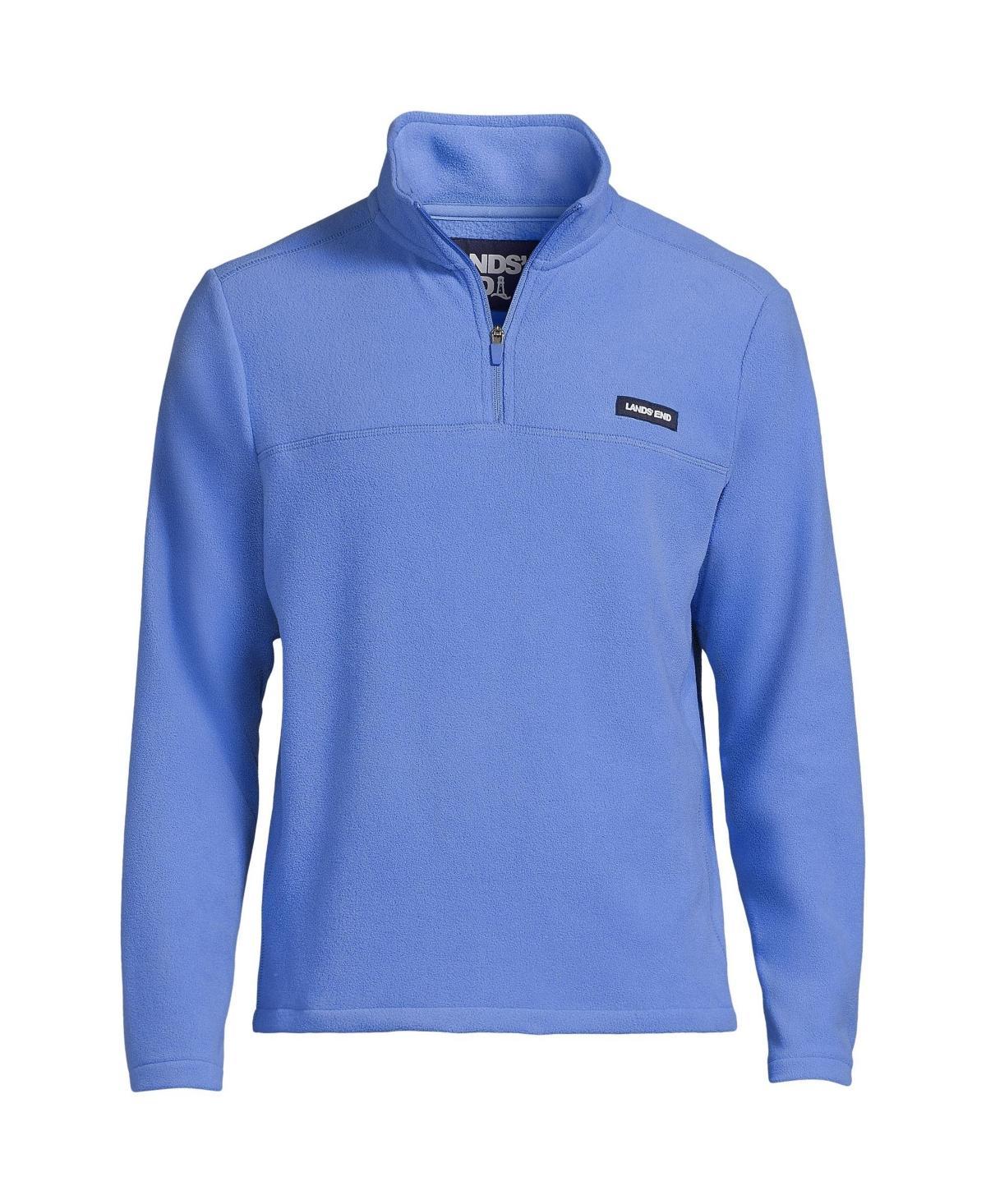 Mens Lands End Fleece Quarter-Zip Pullover Oxford Product Image