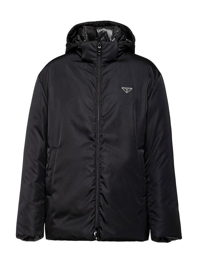 Mens Hooded Re-Nylon Down Jacket Product Image