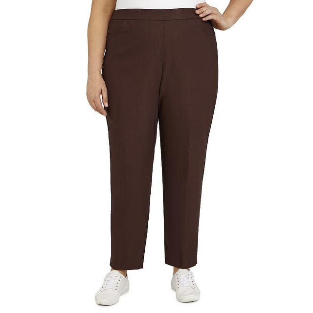 Plus Size Alfred Dunner Allure Pull On Ankle Pants, Womens Product Image