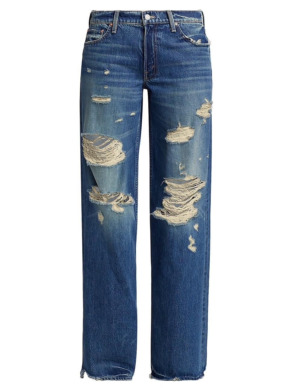 Womens The Down Low Spinner Distressed Jeans product image