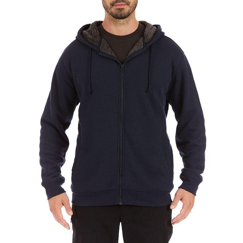 Big & Tall Smiths Workwear Sherpa-Bonded Thermal Knit Hooded Jacket, Mens Product Image