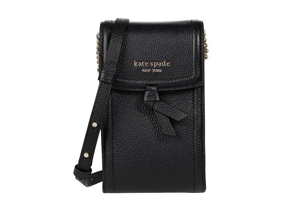 Kate Spade New York Knott Pebbled Leather North/South Crossbody Handbags Product Image