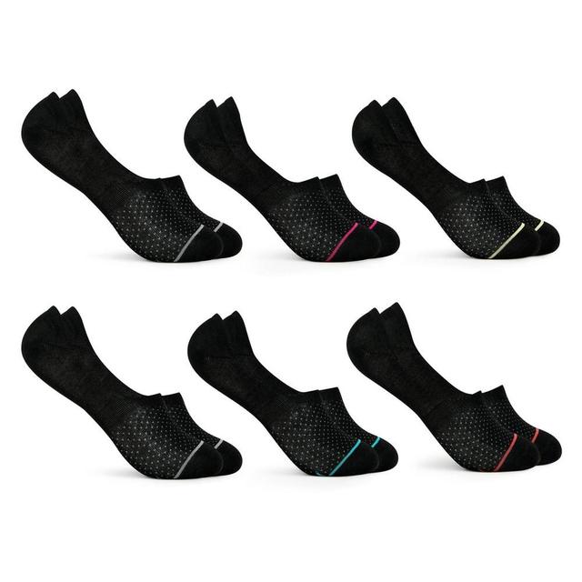 Fruit of the Loom Womens Breathable Mesh Lightweight 6pk Liner Athletic Socks - Black 4-10 Product Image