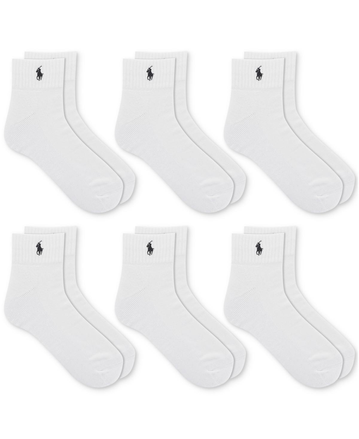 Polo Ralph Lauren Mens 6-Pk. Performance Sport Quarter Socks Product Image