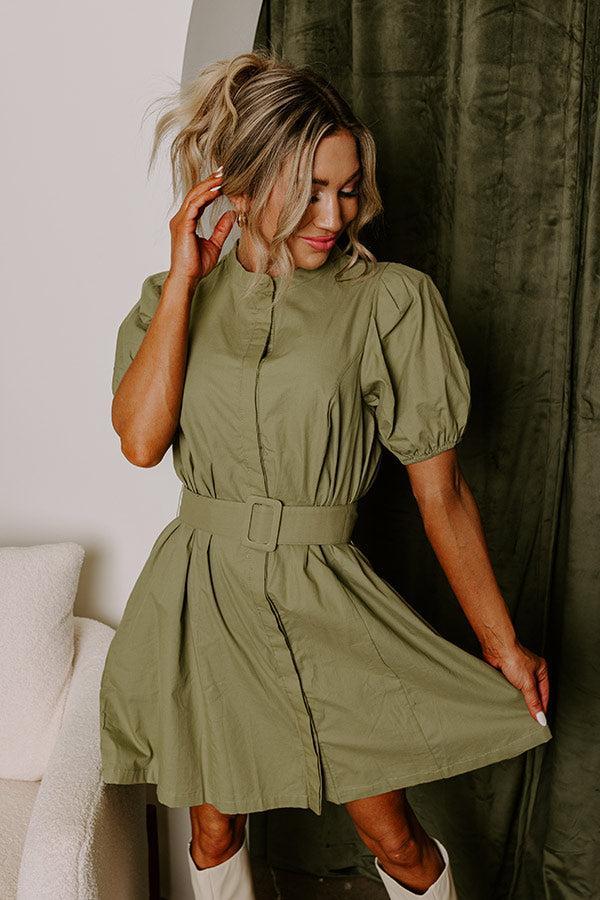 Mojito Muse Button Down Mini Dress Product Image