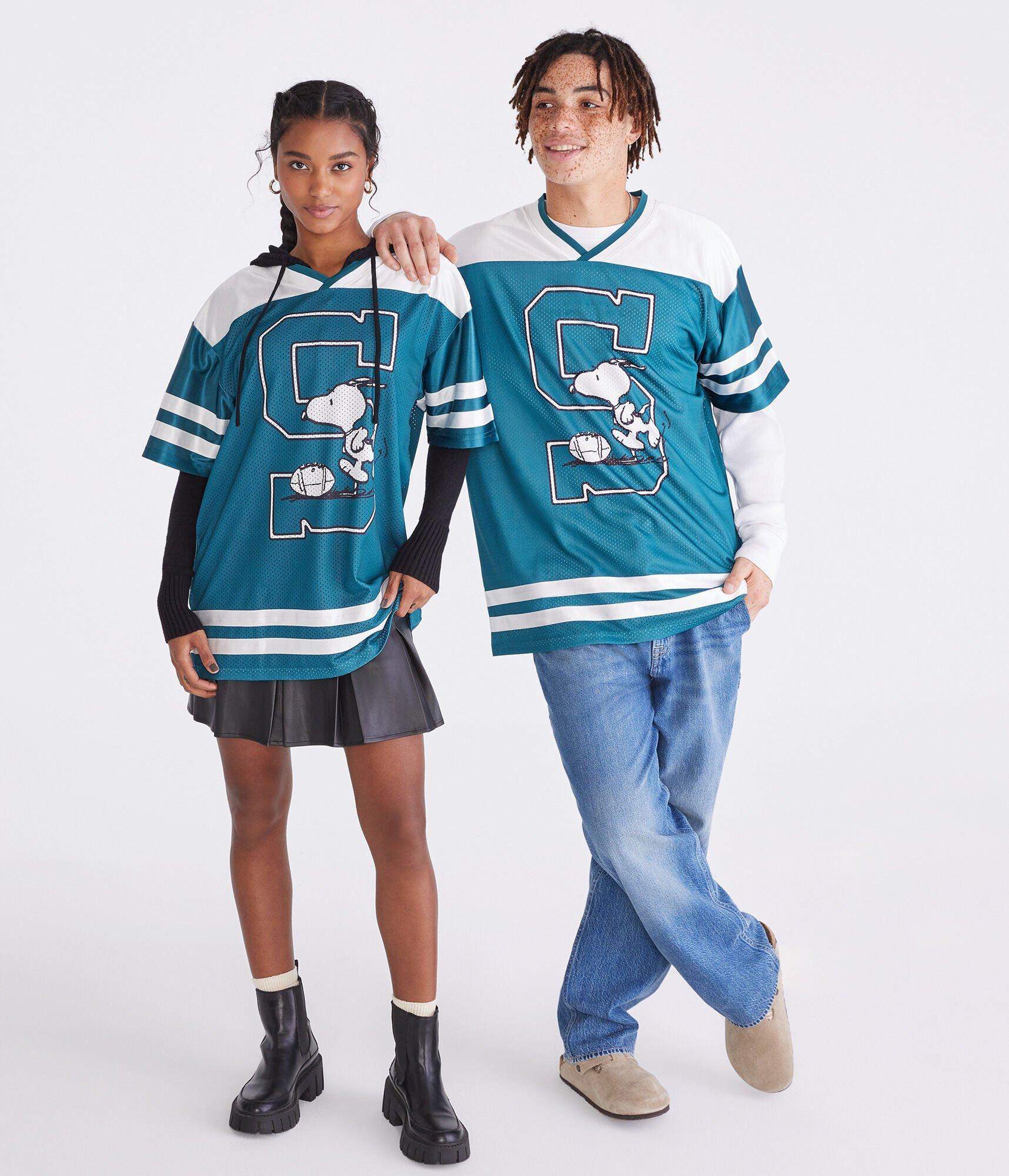 Peanuts® | Aéropostale Snoopy Football Kicker Mesh Top Product Image