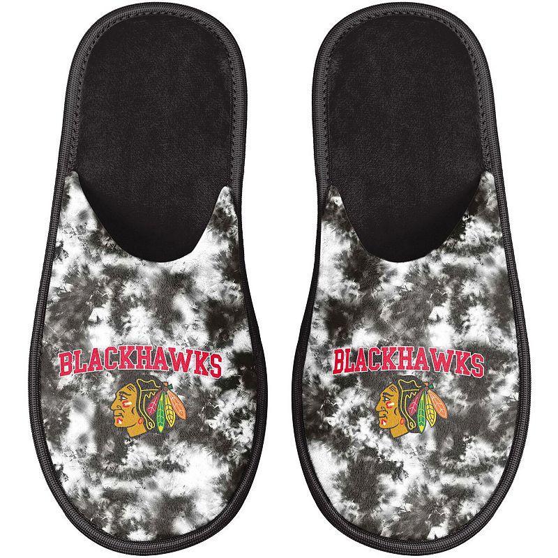 Womens FOCO Chicago Blackhawks Iconic Logo Scuff Slippers Product Image