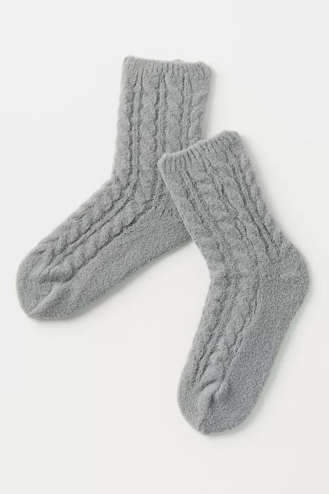 Lemon Buttermilk Cable Boot Socks Product Image