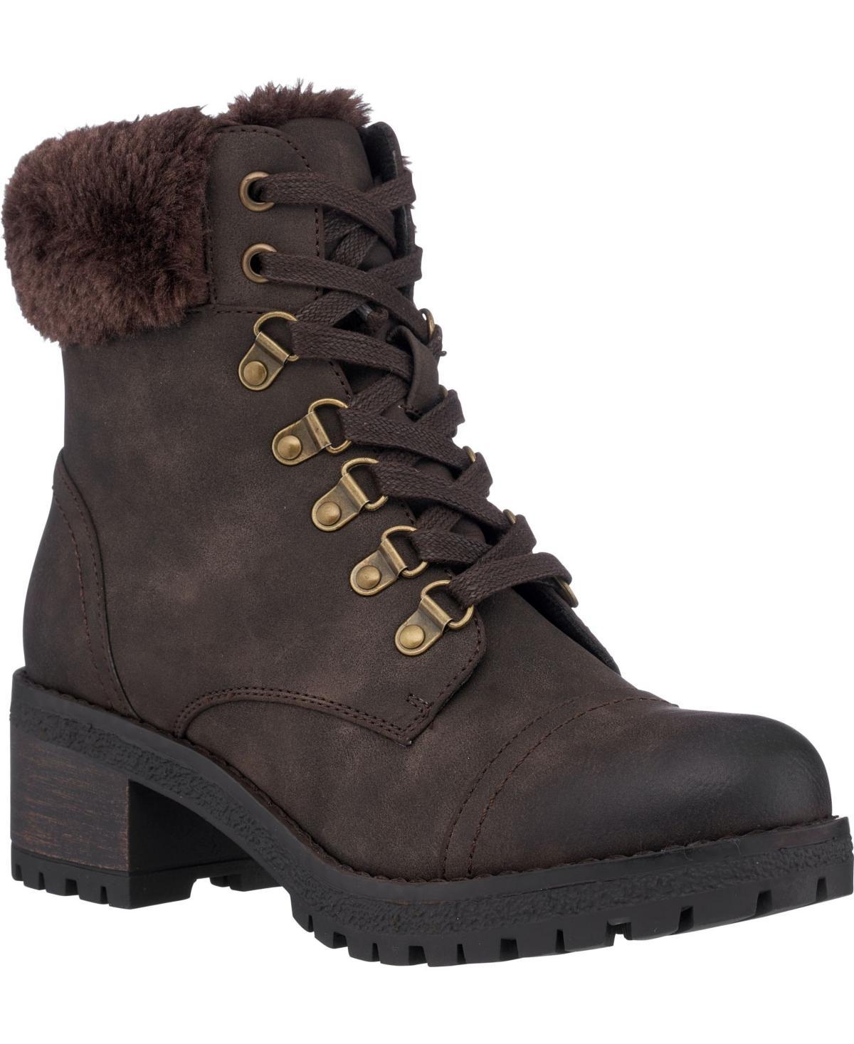 Gc Shoes Womens Joan Lace Up Lug Sole Boots Product Image