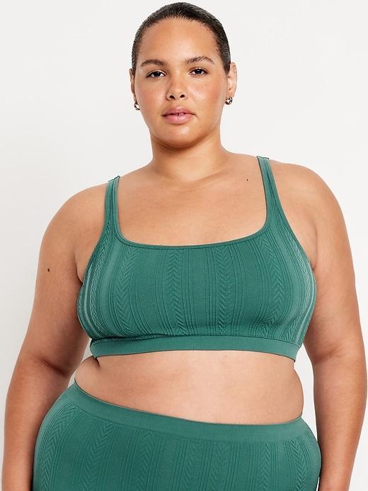 Seamless Cable-Knit Bralette Product Image