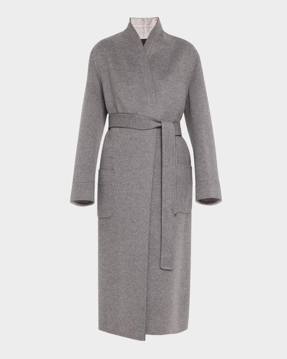 Cashmere and Wool Belted Caban Coat Product Image