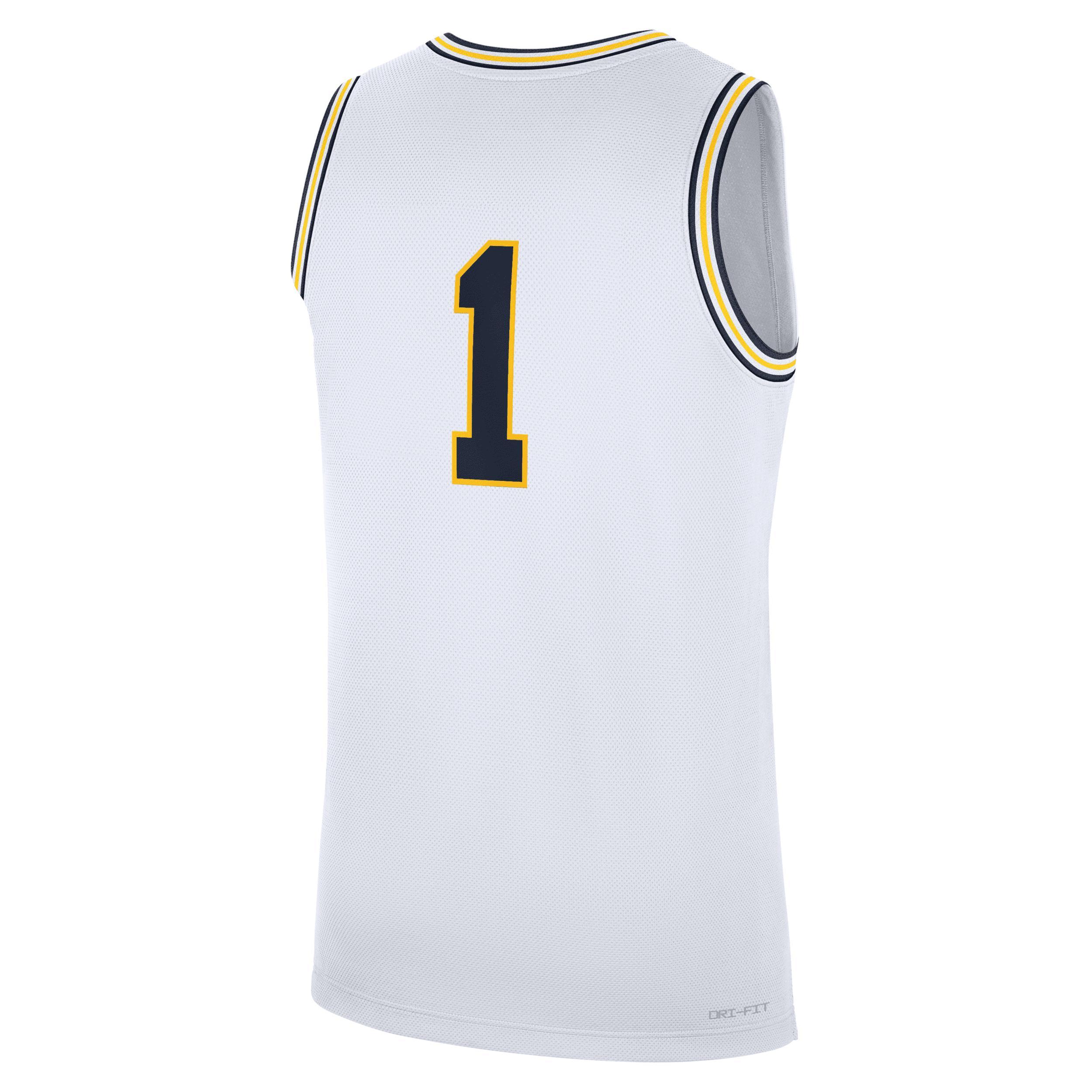 Men's Michigan Wolverines Replica Jordan Brand College Basketball Jersey Product Image