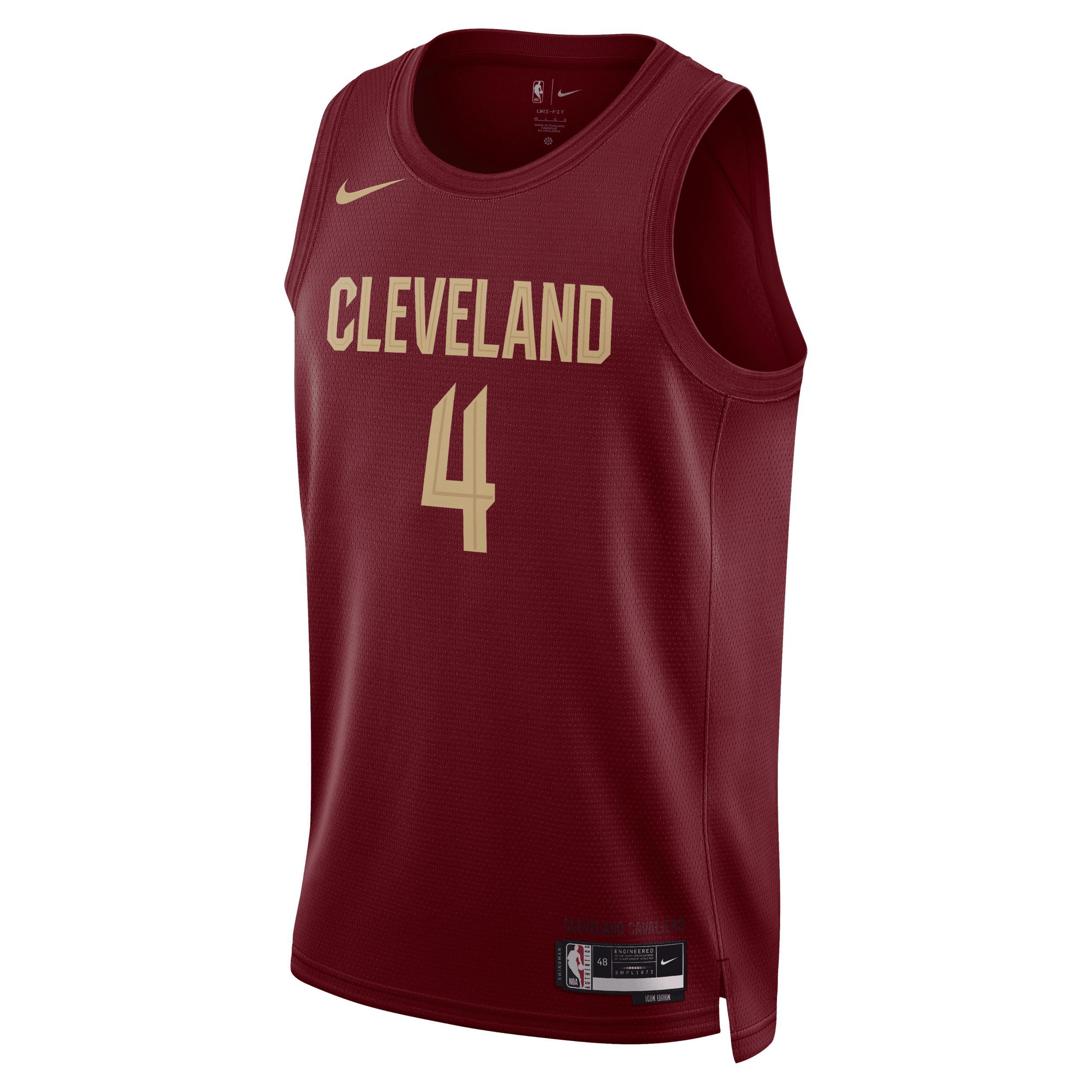 Mens Nike Evan Mobley Wine Cleveland Cavaliers 2022/23 Swingman Jersey - Icon Edition Med Red Product Image