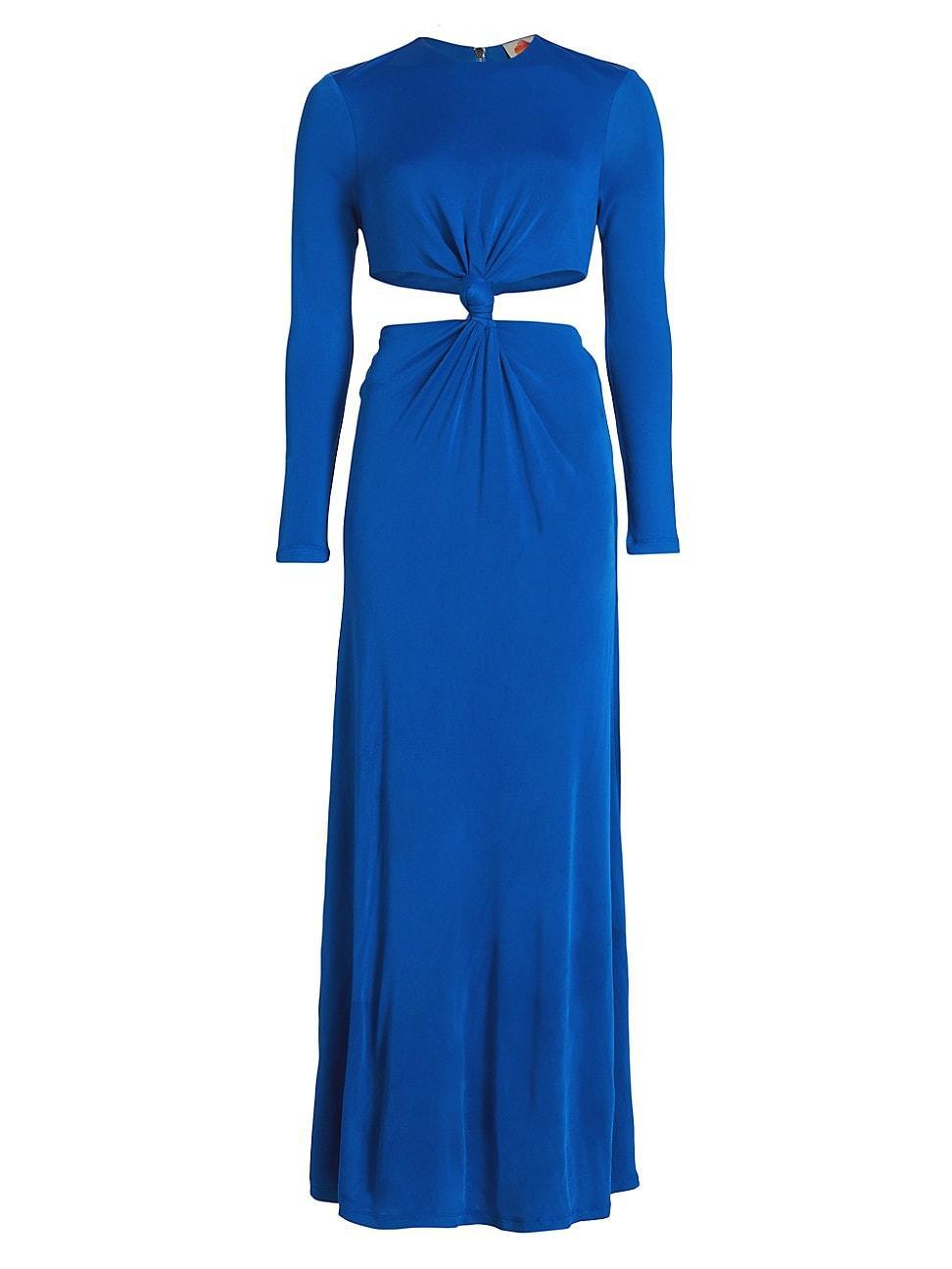 Womens Knotted Cut-Out Maxi Dress Product Image