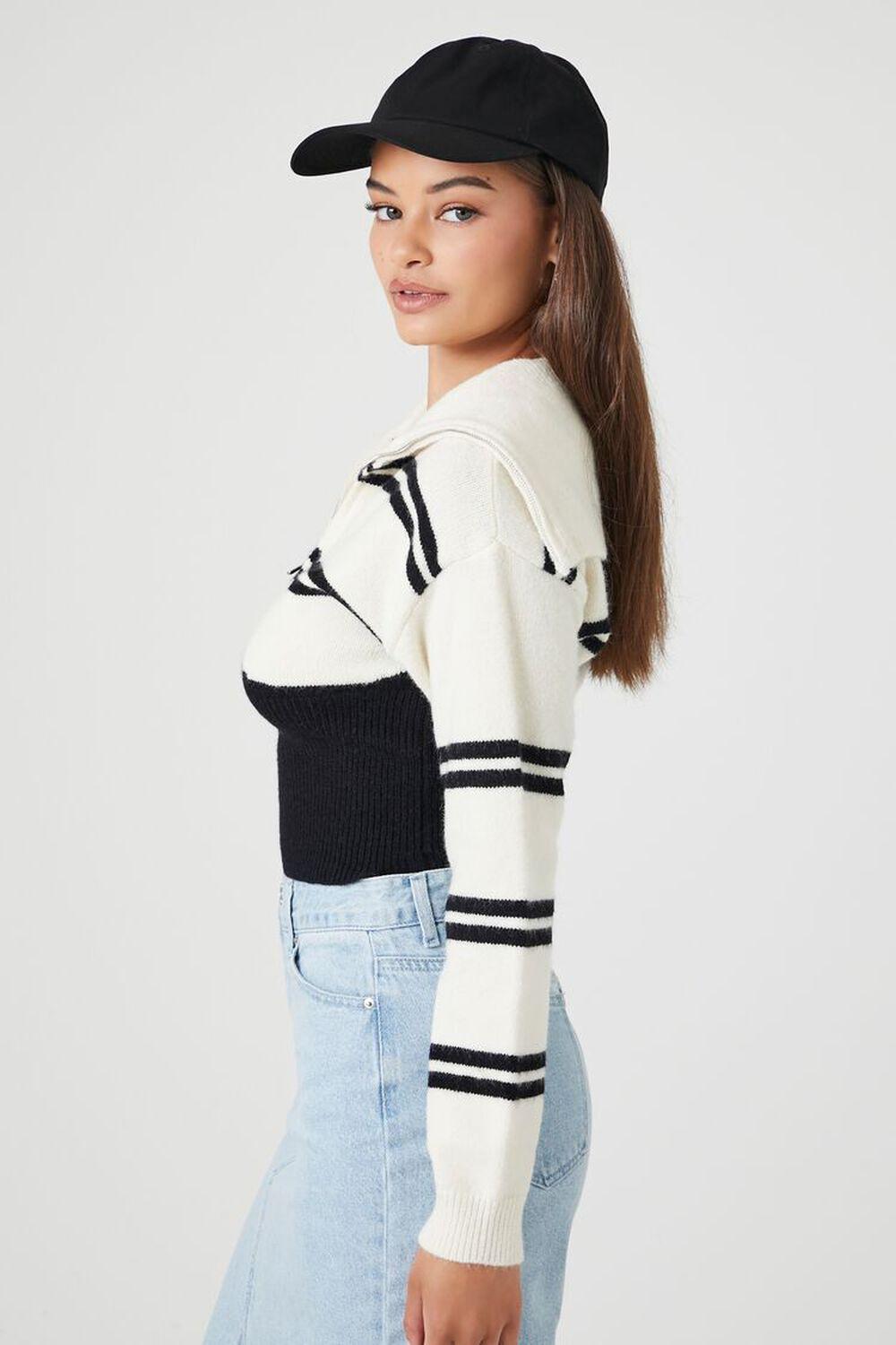 Striped Colorblock Combo Sweater | Forever 21 Product Image