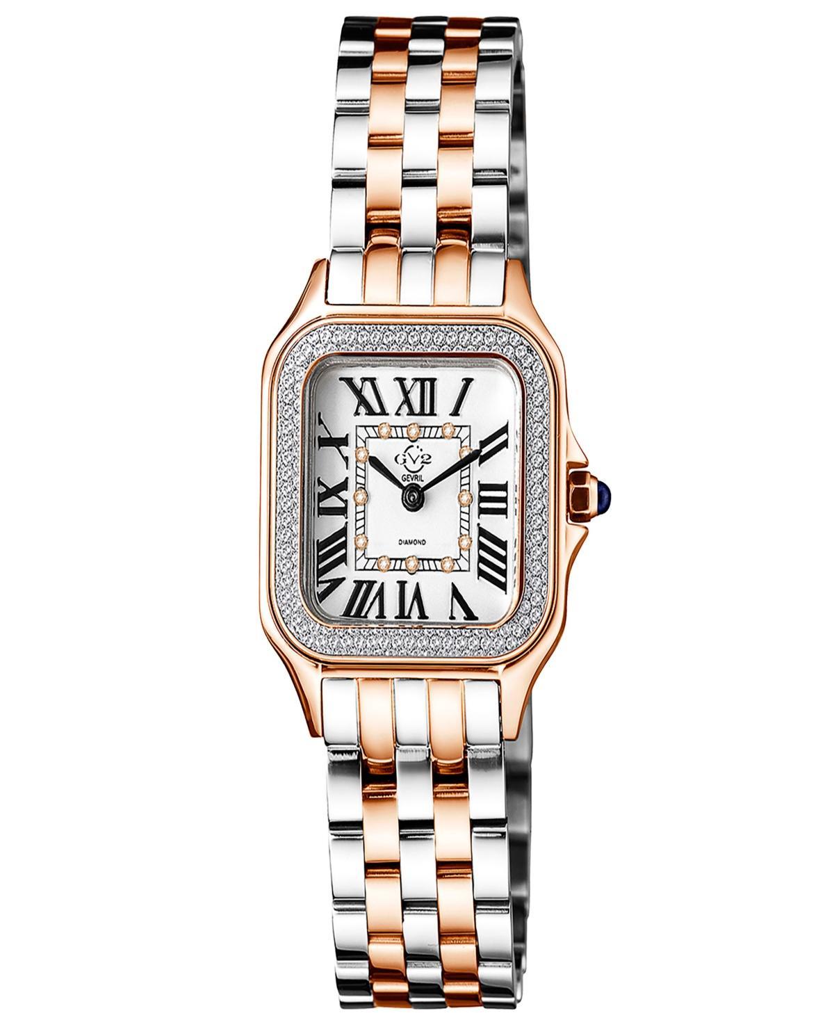 GV2 by Gevril Womens Milan Two-Tone Stainless Steel Watch 27.5mm Product Image