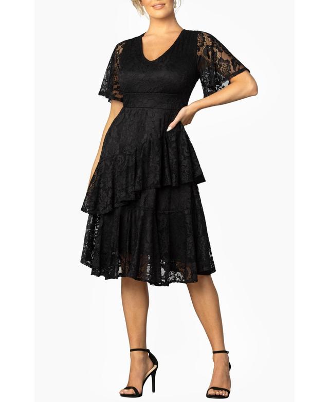 Kiyonna Lace Affair Cocktail Dress Product Image