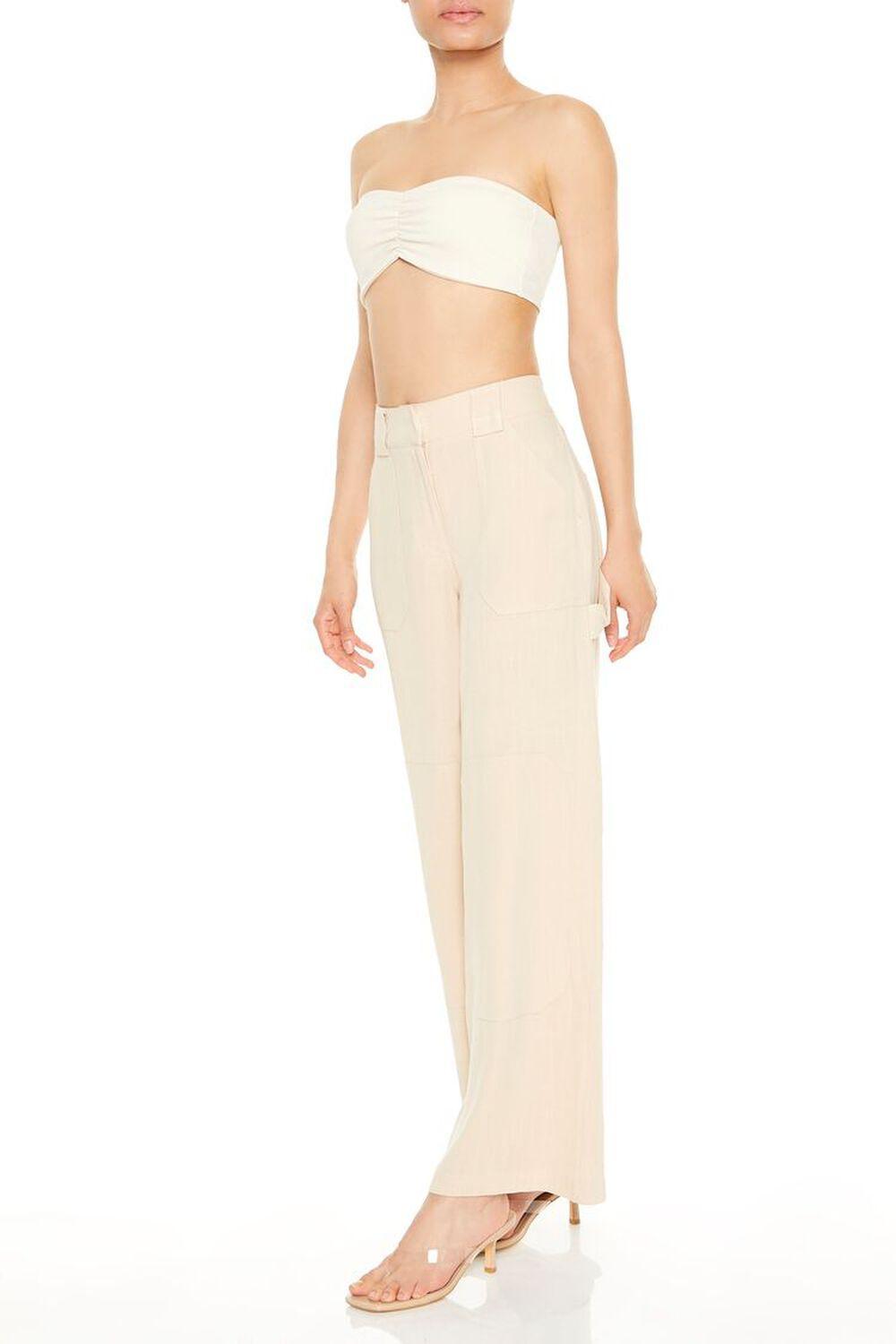 High-Rise Wide-Leg Trouser Pants | Forever 21 Product Image