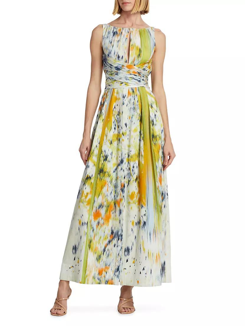 Abstract Brushstroke Maxi Dress Product Image