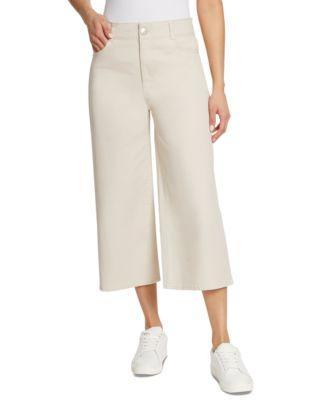 Women's Shape Effect Tummy Sculpt Cropped Culotte Jeans Product Image