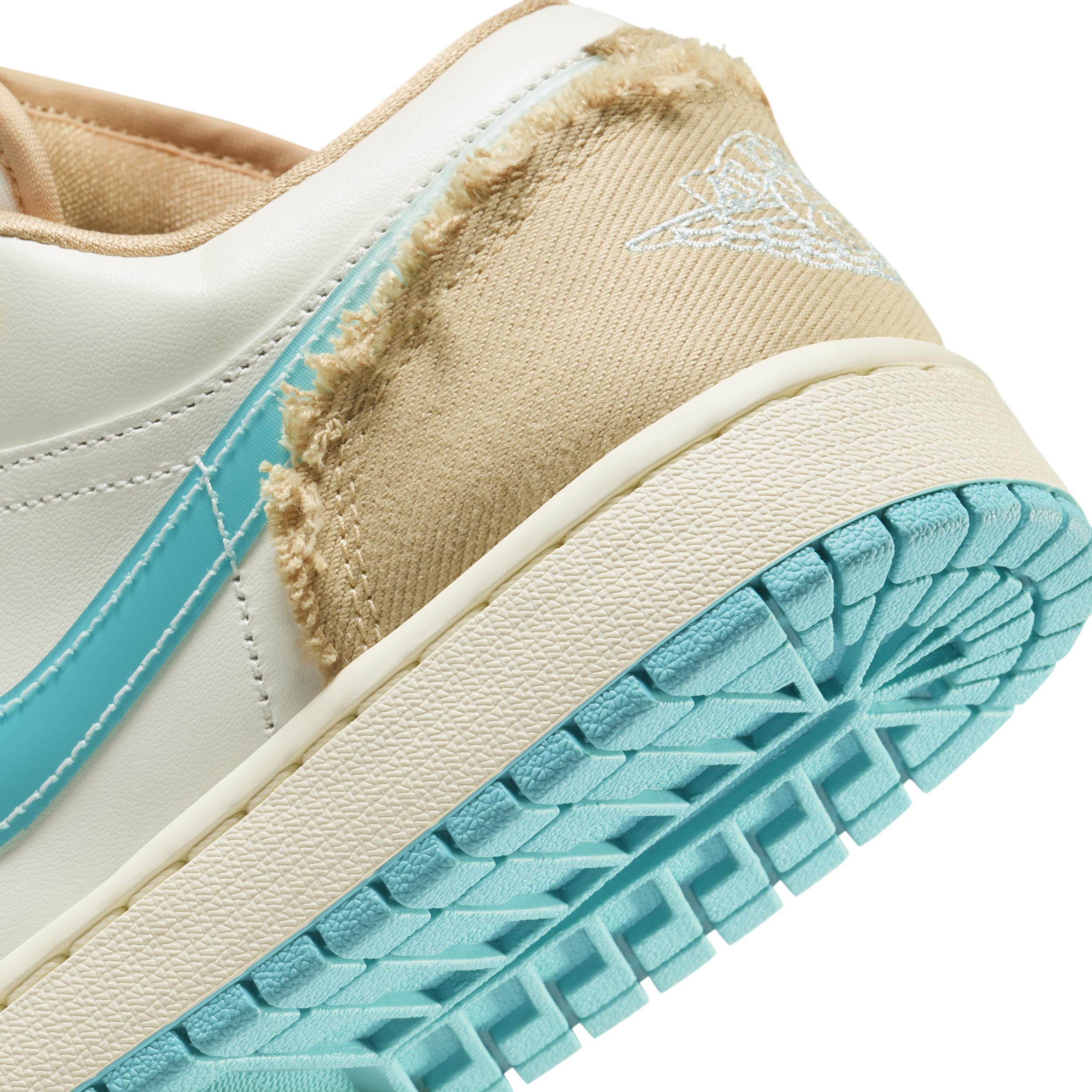 Jordan Womens Jordan AJ 1 Low - Womens Basketball Shoes Tan/Teal Product Image