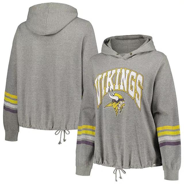 Womens 47 Heather Gray Minnesota Vikings Plus Size Upland Bennett Pullover Hoodie Product Image