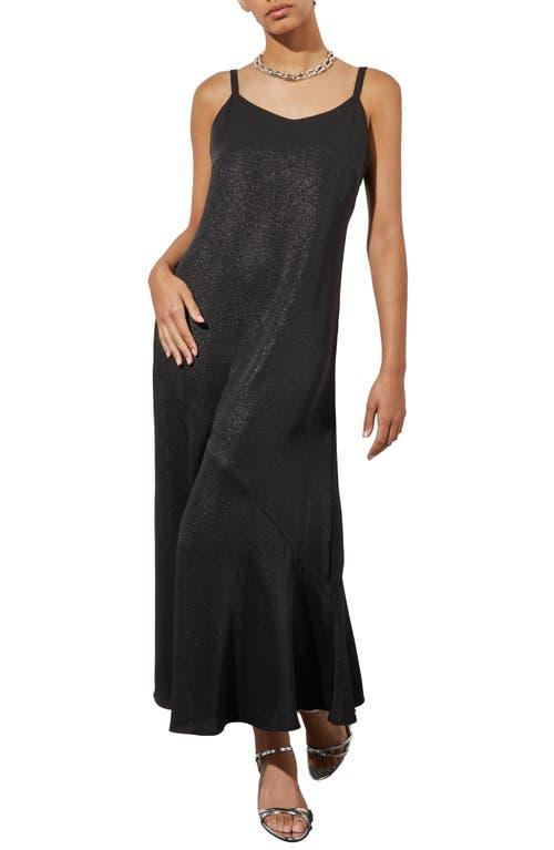 Ming Wang Shimmer Woven Midi Dress Product Image