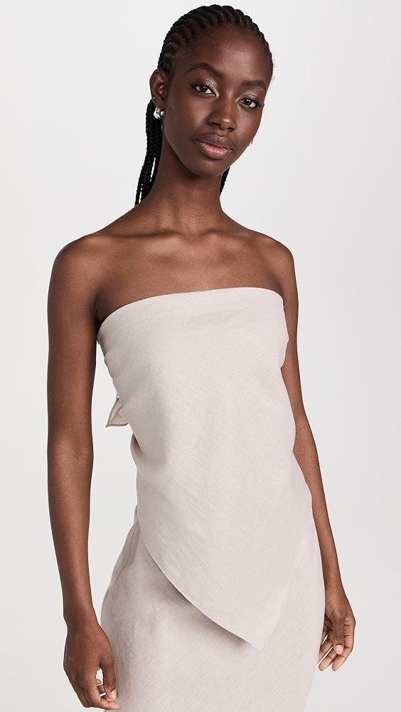 Enza Costa Linen Scarf Top | Shopbop Product Image