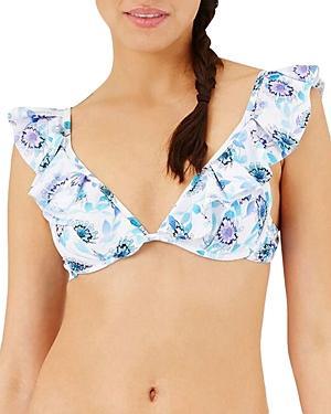 Womens Flash Flow Ruffle Bikini Top Product Image