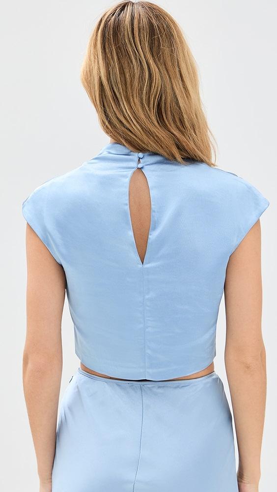 BARDOT Auria Satin Top | Shopbop Product Image