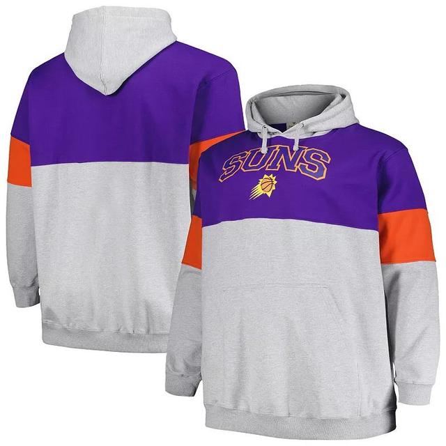 Mens Fanatics Branded Purple/Orange Phoenix Suns Big & Tall Pullover Hoodie Product Image