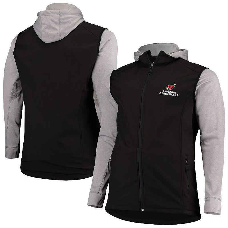 Mens Dunbrooke Black/Gray Arizona Cardinals Big & Tall Alpha Full-Zip Hoodie Jacket Product Image