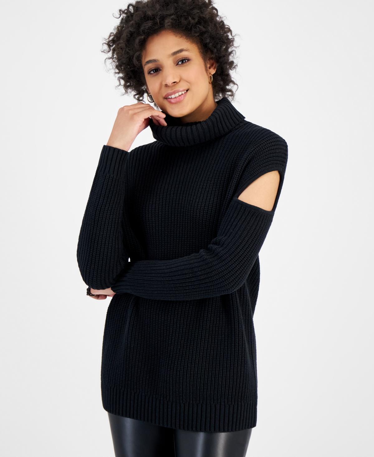 Bar Iii Womens Turtleneck Cutout Sweater, Created for Macys product image