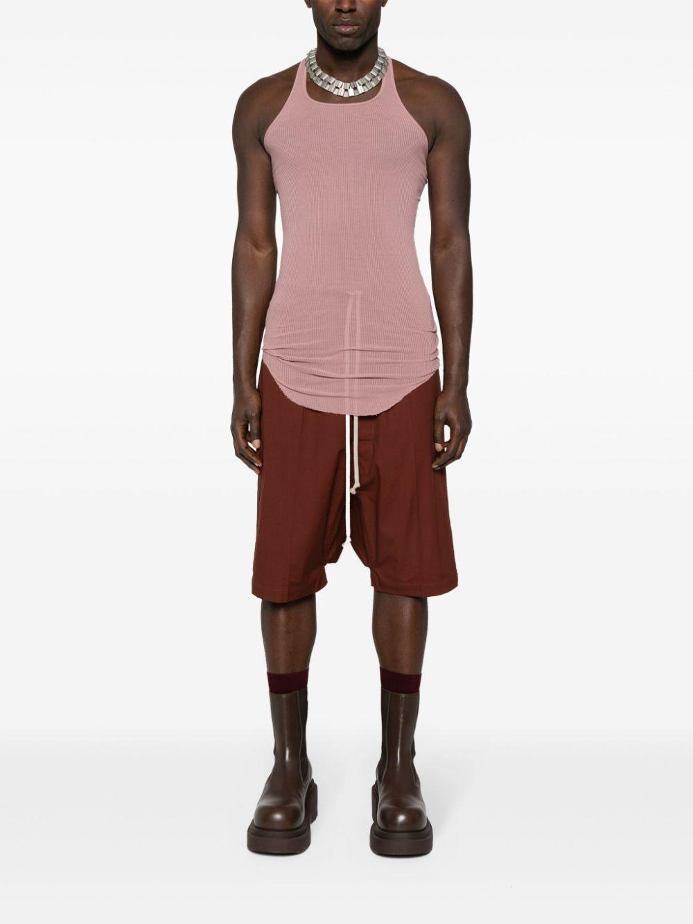 RICK OWENS Pods Drop-crotch Shorts In Brown Product Image