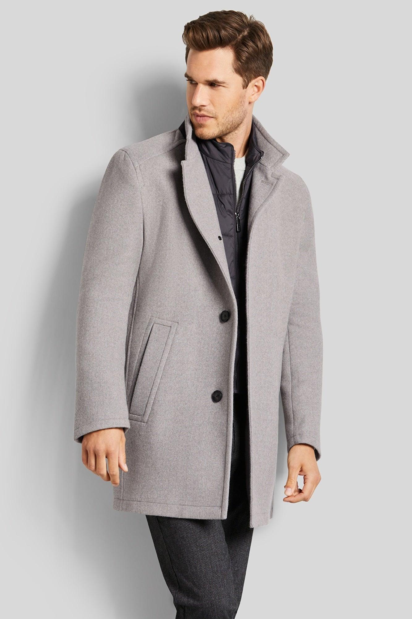 Bugatti Wool Coat in Beige Product Image