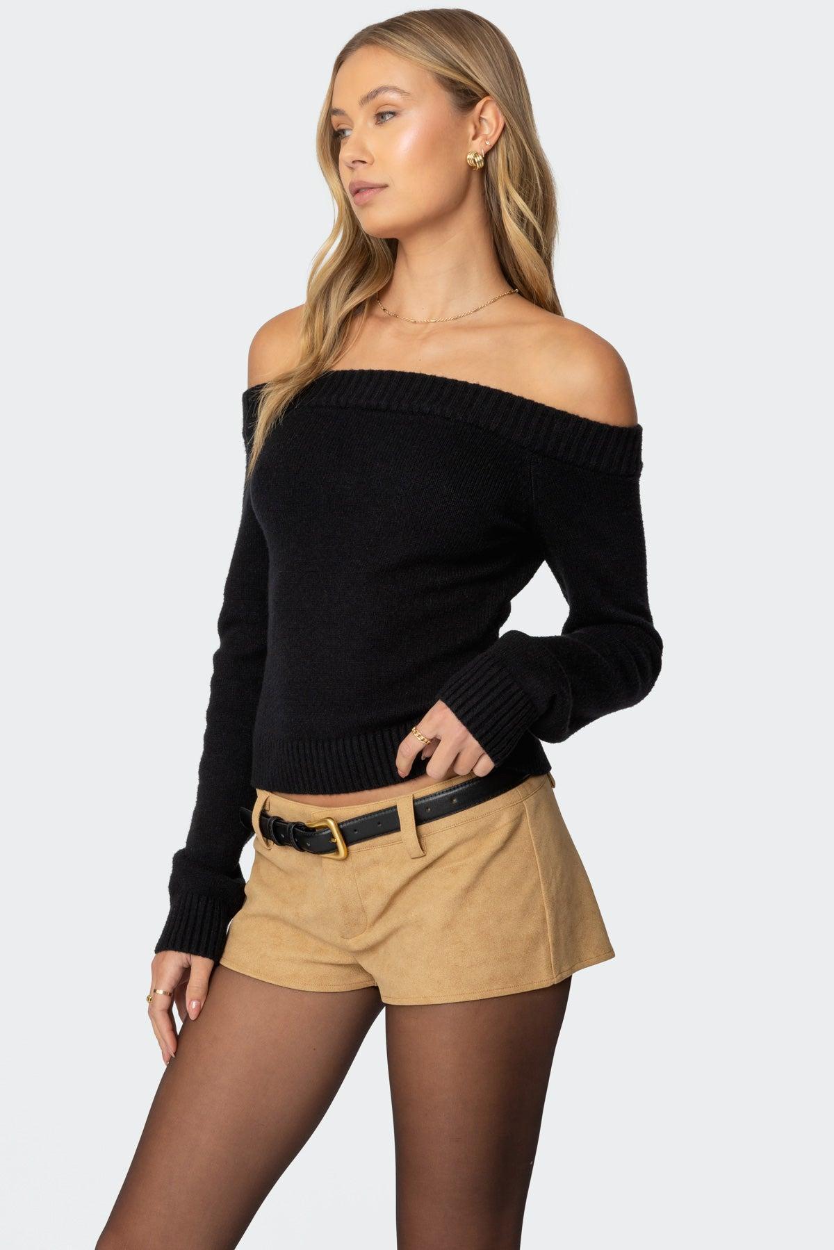 Elona Off Shoulder Knit Top Product Image